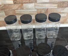 4 large shakers  11 small shakers  9 spray bottles  6 plastic jars