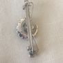 antique victorian sterling silver sweetheart brooch Image 4