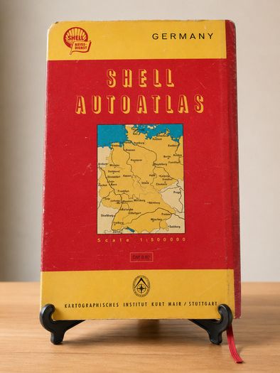 Vintage 1951 Shell Autoatlas Germany & 1951 ADAC Autobahn Map