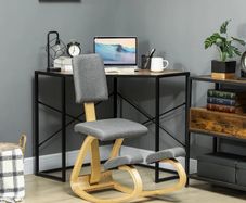 Ergonomic Kneeling Chair, Health Chair for Home, Office, Meditation Gray