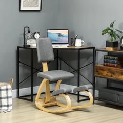 Ergonomic Kneeling Chair, Health Chair for Home, Office, Meditation Gray
