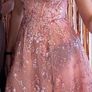 Stunning Pink Sequin & Embroidered Debs / Prom Dress Image 3