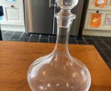 Beautiful glass decanter