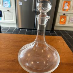 Beautiful glass decanter