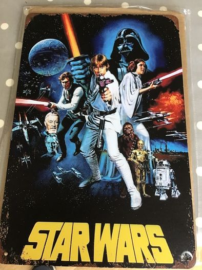 Star Wars Metal Wall  Plaque