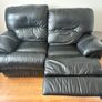 Two seater leather recliner sofa Image 2