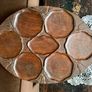 Superb Art Nouveau Style Vintage Handcarved Tray with Lilypad Design Image 3