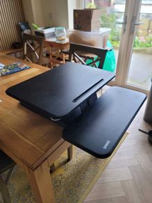 Duronic Sit-Stand Desk Converter - Height Adjustable Workstation