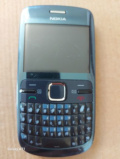 2 Nokia C3 mobile phones, light Blue, in excellent condition