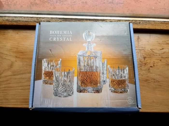 Brand New Crystal Whiskey Set - Bohemia Czech Republic