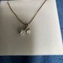 Chain with two clear stones Image 3