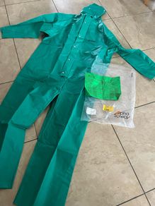 Chemaster chemical suit. Boiler suit. Wet suit. (Farming spraying industrial factory)