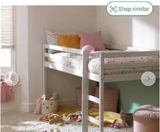 Kids child mid sleeper single bed