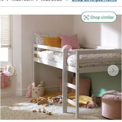 Kids child mid sleeper single bed