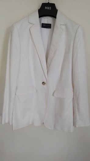 M&S Soft White Jacket