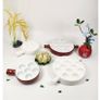 Brand New Ceramic Escargot Plates Oven Safe with Handle - 2-Pack, Brown. Image 6