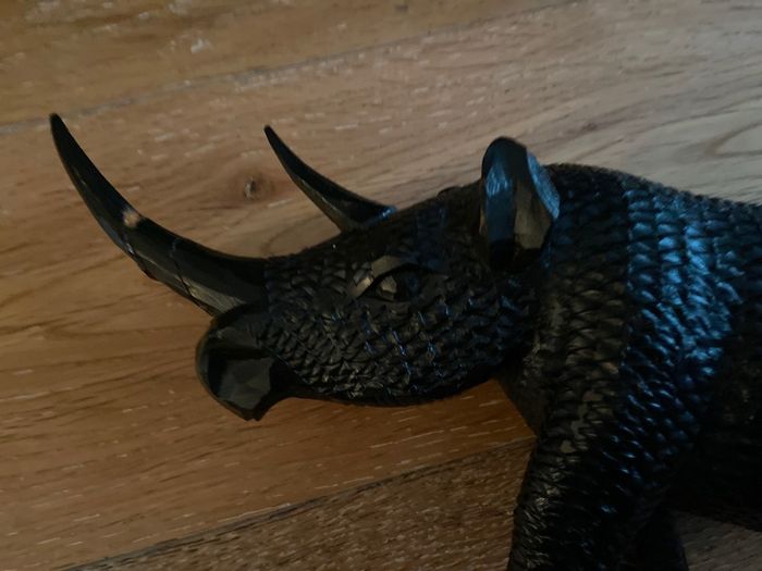 wooden Rhino carving
