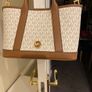 New Michael kors Tan/white handbag Image 5