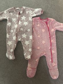 Brand new - 2 baby girl fleeces (0-3 and 3-6 months)