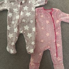 Brand new - 2 baby girl fleeces (0-3 and 3-6 months)