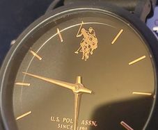 U.S. Polo Assn black quartz watch Its the epitome of understated