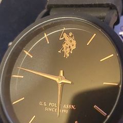 U.S. Polo Assn black quartz watch Its the epitome of understated