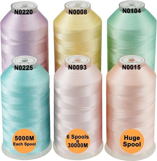 Brand New brothread 6 piece Pastel Colors.