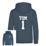 Kids Personalised Sport Hoodie Team Kit NAME & NUMBER Football Netball Hockey Child Custom Hoody Sweatshirt Hooded Soccer Image 4