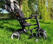 Qplay kids trike perfect condition . Universal Buggie board with universal straps can be bought separately or together