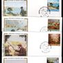 1983 Guernsey Centenary of Renoirs Visit Commemorative Stamps Colaron "Silk" Cachet First Day Cover (FDC) Image 2