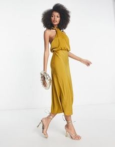 ASOS Design halterneck dress