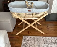 Little green sheep Moses basket