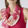 Oui large scarf - Pure Viscose - Pink White - BNWT RRP 60 Image 5