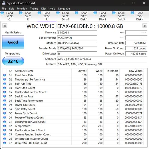 10tb WD Red HDD (wd101efax)