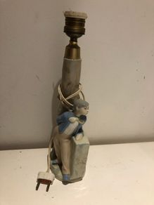 REX handmade porcelain lamp, Spain