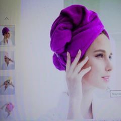 NEW Pink quality microfibre hair wrap 4 euro
