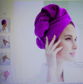 NEW Pink quality microfibre hair wrap 4 euro
