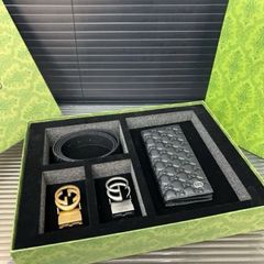 GCC leather clutch belt set