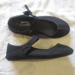 Slazenger black flats.   size 5