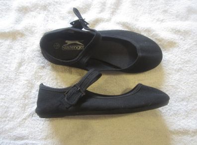 Slazenger black flats.   size 5