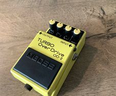 Boss OD-2 Turbo OverDrive (MIT, Black Label, 12V ACA) vintage guitar pedal