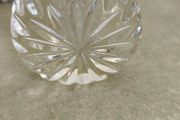 Clear Crystal Paperweight Faceted Starburst not stamped