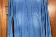 NEW Burton Menswear shirt long sleeve denim Small