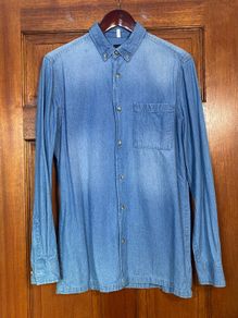 NEW Burton Menswear shirt long sleeve denim Small