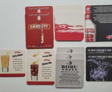 Vintage Irish Pub Vodka Beer Mats/Coasters from the 1990s & 2000s