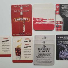 Vintage Irish Pub Vodka Beer Mats/Coasters from the 1990s & 2000s