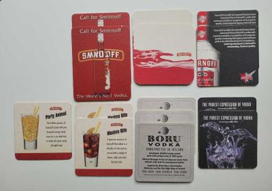 Vintage Irish Pub Vodka Beer Mats/Coasters from the 1990s & 2000s
