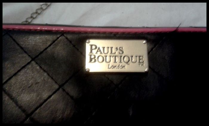 2 x "Pauls Boutique" Purse / Wallet /Clutch Bags both with Hidden Gold Chain Shoulder / Wrist Strap.
