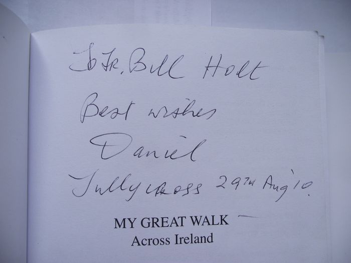 'My Great Walk: Across Ireland' by Daniel Sammon with author's autograph