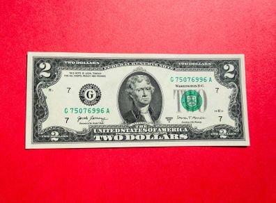 Usa  2  Dollars   2017  . LETTER   (  G 7 )  CHICAGO ( Uncirculated )